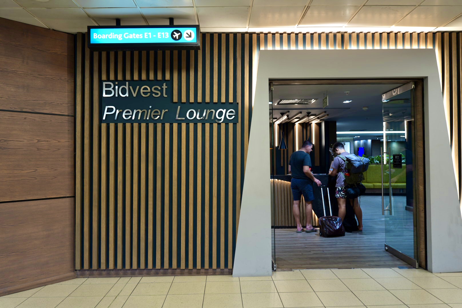 Bidvest Premier Lounge 入口